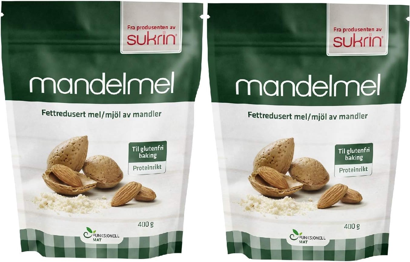 Sukrin Defatted Almond Flour 400g Twin Pack