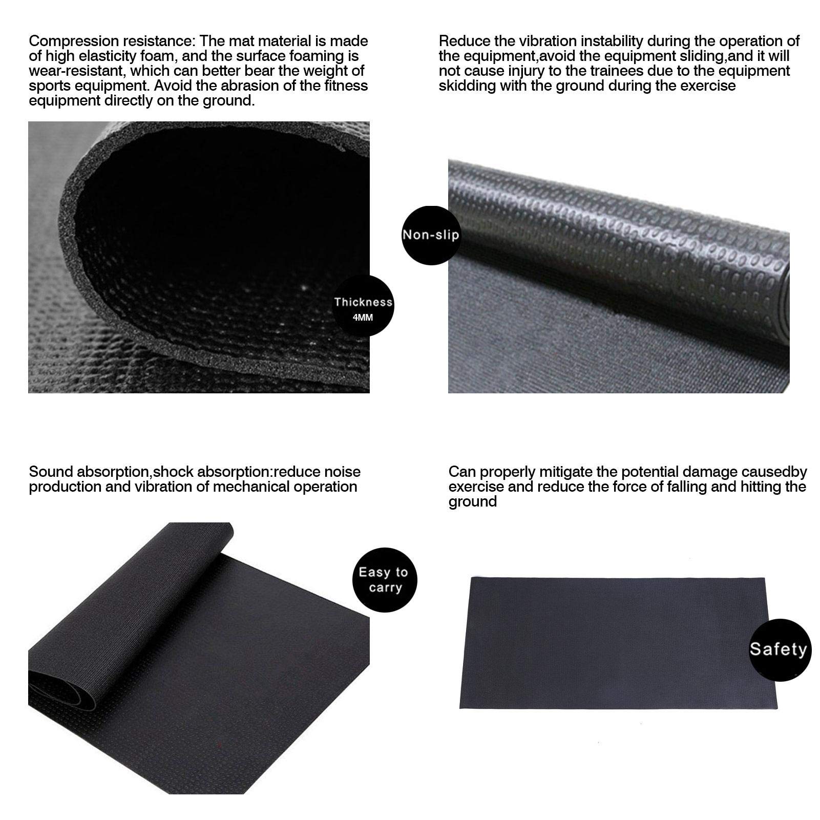 Amazon.co.jp: エクササイズフィットネスマット、高密度エクササイズ