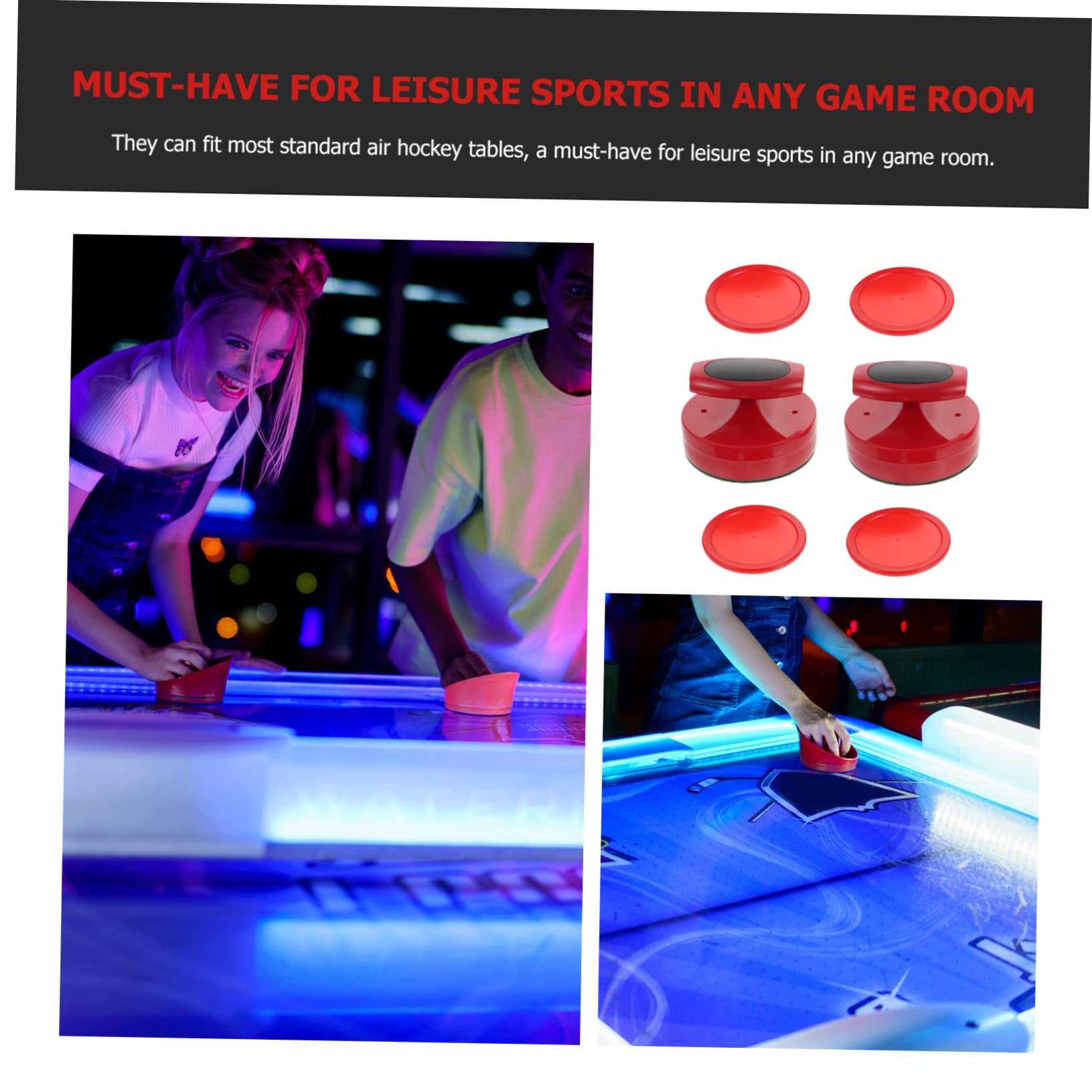 ibasenice Accessori Per Macchine Hockey Su Racchette Dischi Hockey Ricambio Per Hockey Per Disco Air Hockey