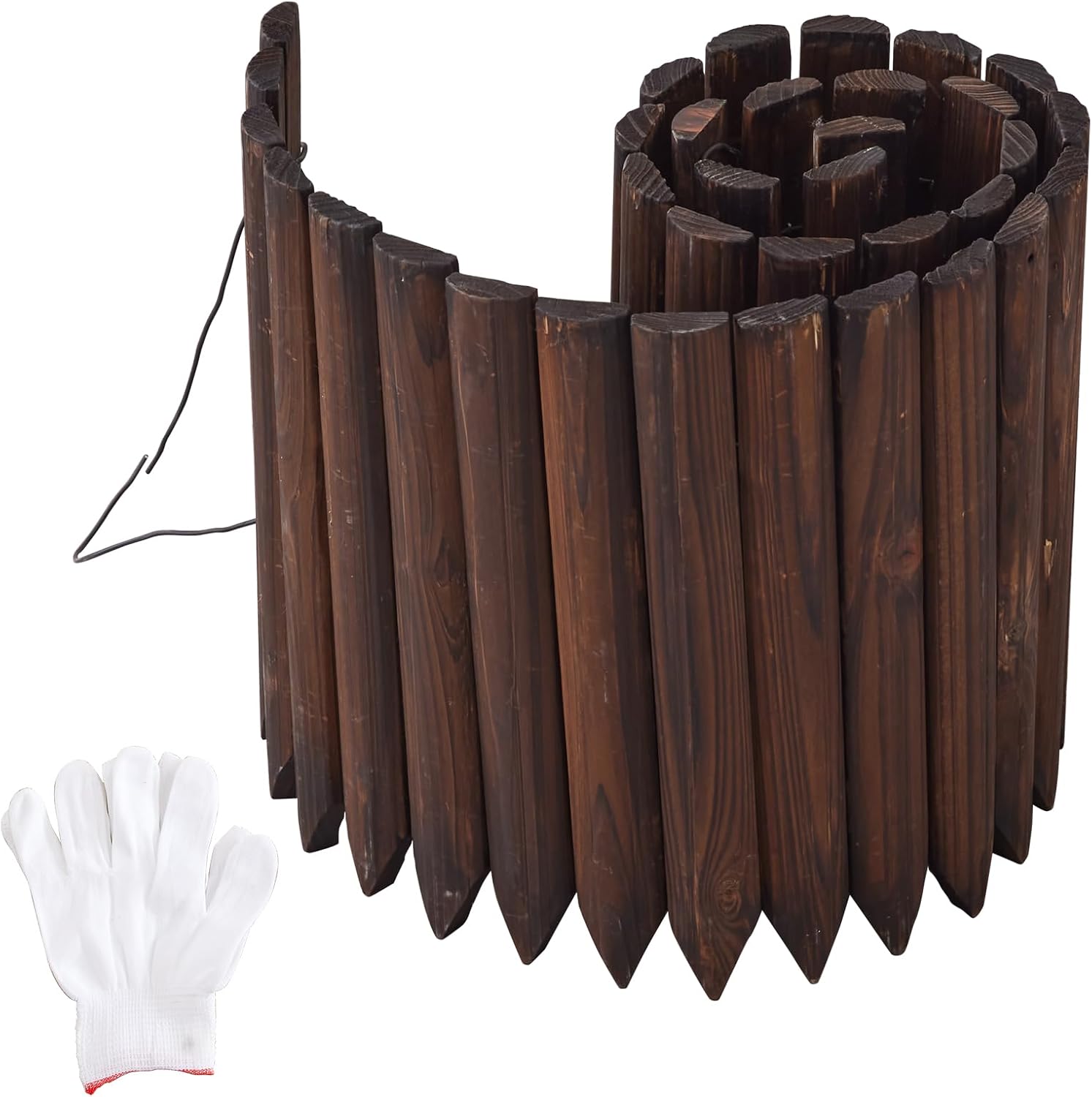 Wood Garden Edging Border Garden Fence Decorative