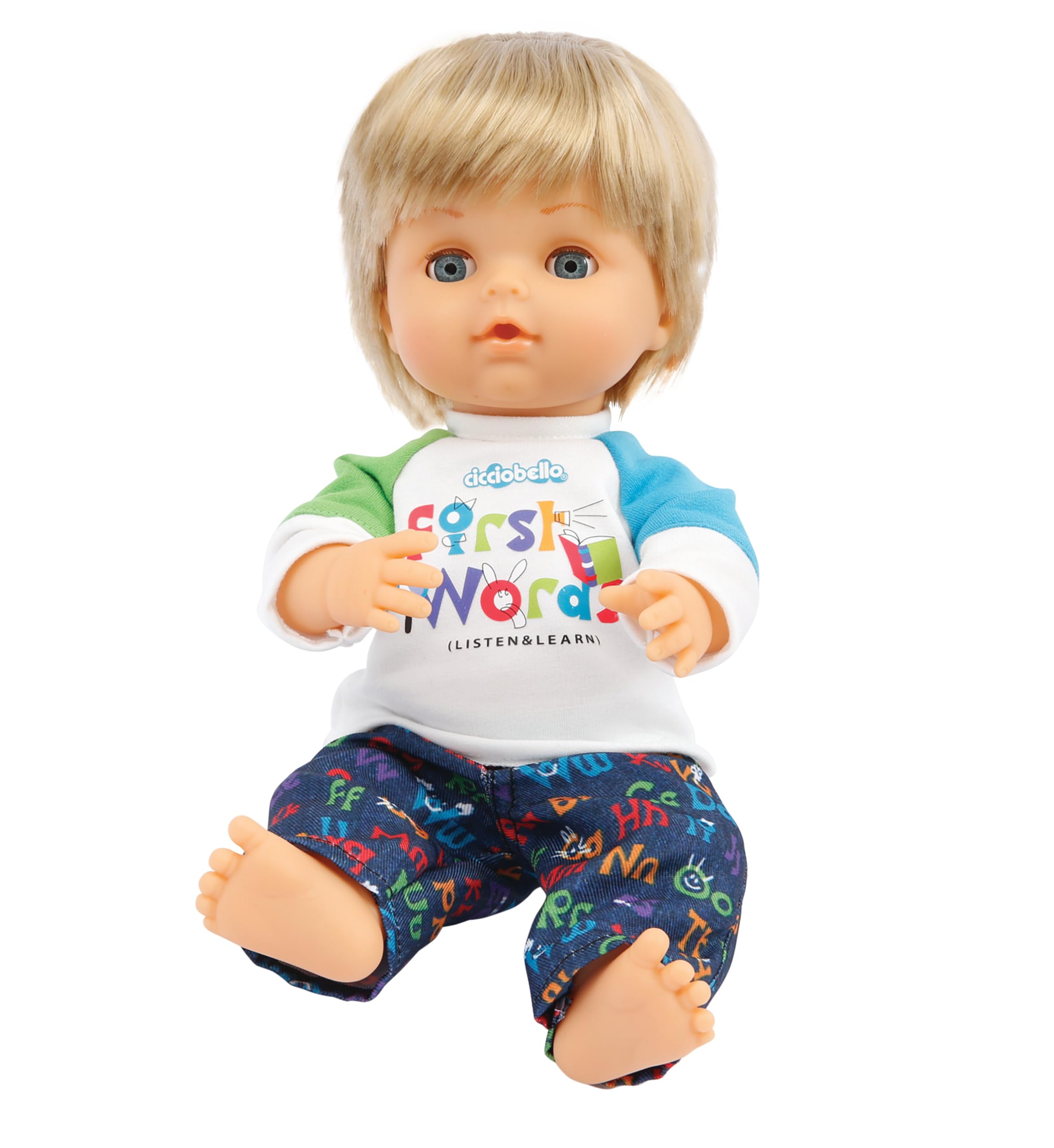 Cicciobello, Poupon interactif 30 cm, Premiers Mots, Corps Dur, pour Les Enfants à partir de 2 Ans, CCBF0