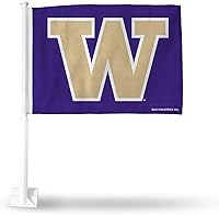 Vista 36 de Rico Industries Bandera de coche de doble cara de la NCAA, gran accesorio para automóvil