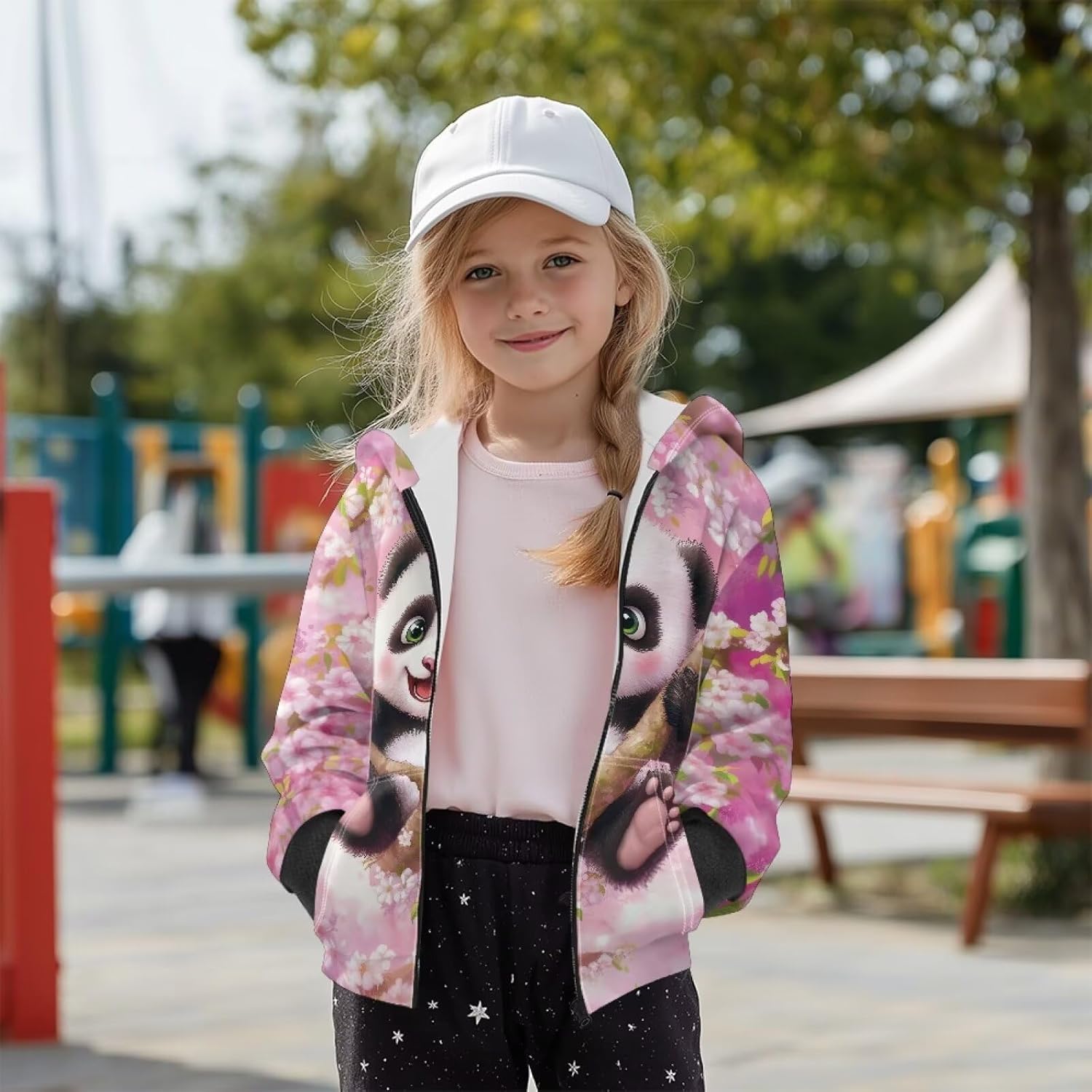 Hoodie Sweatshirt for Girls S-XL Warm Full Zip Hooded Kids Sweatshirt Soft Long Sleeve Fashion for Daily Life
