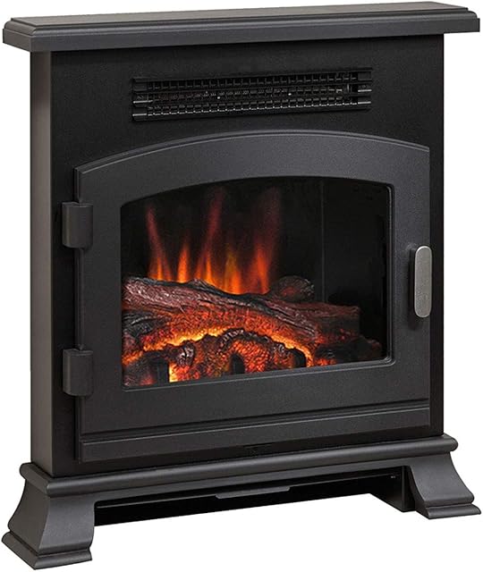 1471 BANBURY 2KW ELECTRIC INSET STOVE BLACK, "22.5"