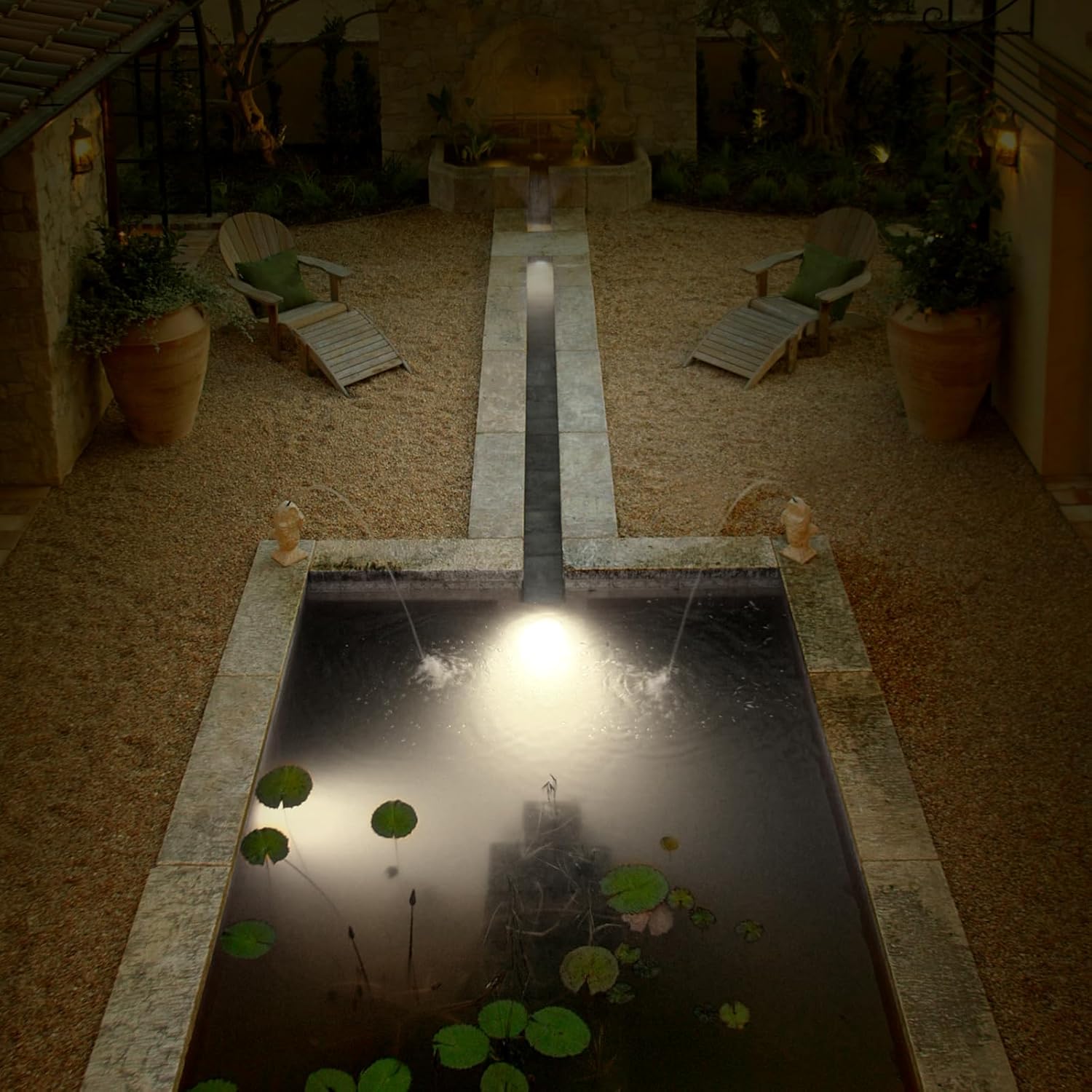 Underwater LED Pond Lights - 9W 5700K Bright White LED Pond Light Works at 12V AC/DC Low Voltage - STAINLESS STEEL IP68 Submersible for Fountains, Ponds, Waterfalls and Landscape Lighting Purposes