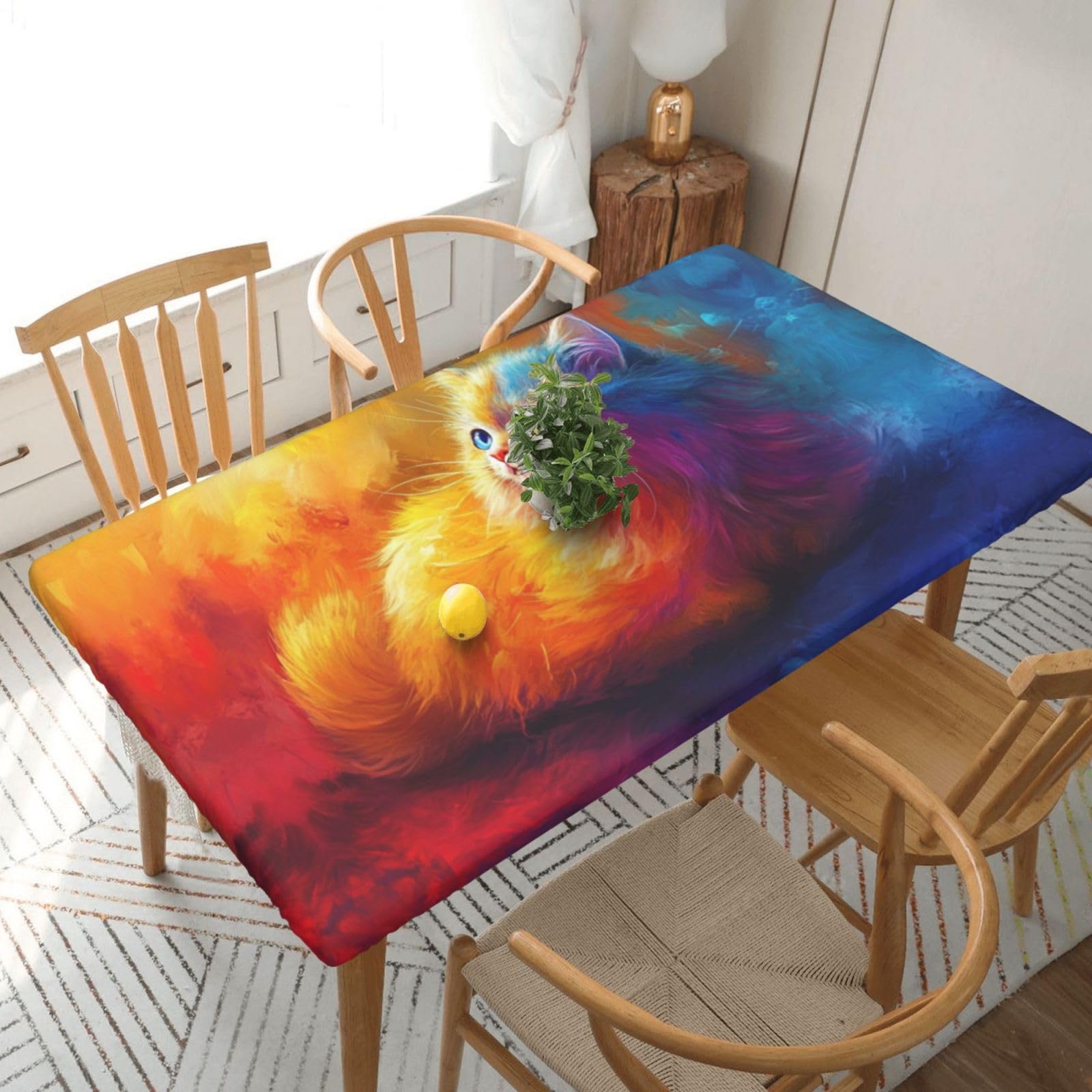 Nappe chaton de rêve pour repas en extérieur et goûters d'enfants