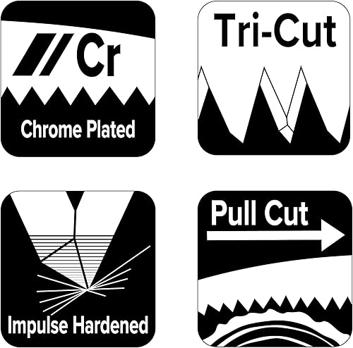 Miniatura 5 de Jameson HS-11TE-SWB Sierra de mano de hoja recta de 11 pulgadas con mango de madera y vaina de cinturón