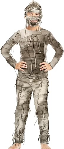 Miniatura 2 de Disfraz de momia de Halloween para niños, disfraz de momia misteriosa de Halloween, disfraz de momia para niños y niñas, fiesta de cosplay