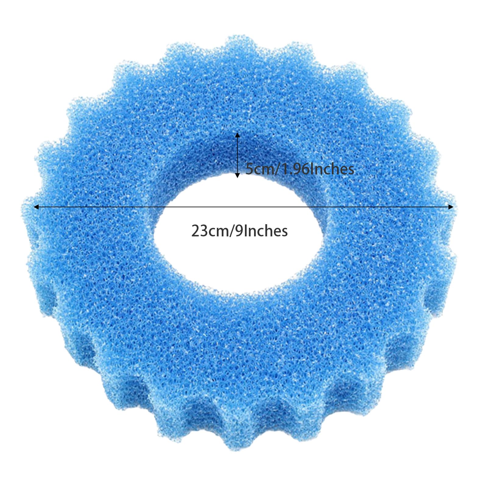 Ahlsen CPF2500 Lot de 4 éponges filtrantes pour bassin - Mousse de filtration efficace, faciles