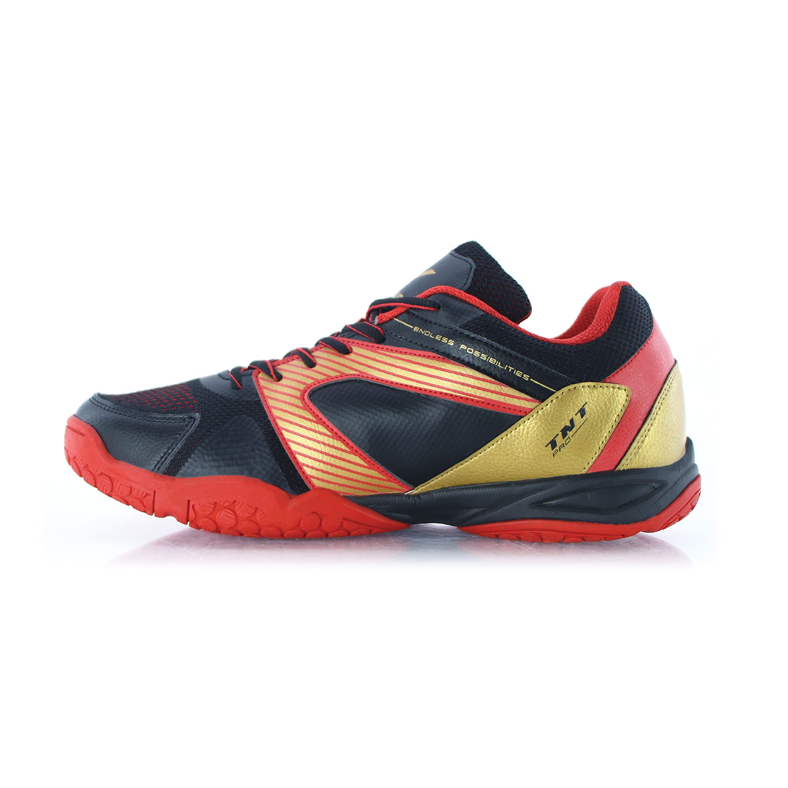YOUNG TNT Pro Non Marking Badminton Shoe Red Gold (Size UK10) (B0BW5L9WFD) Amazon Price History, Amazon Price Tracker