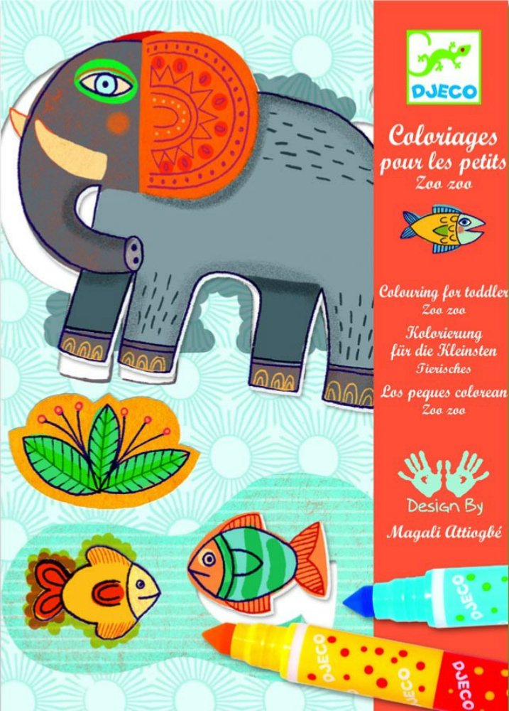 DjecoZoo Zoo Colouring For Toddlers