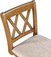 Vista 66 de Home Brookline Swivel Bar Stool Chair with 360° Turn Mechanism, Rustic Farmhouse Stools for Kitchen Counter with Cushion, 24" Seat Height, Black