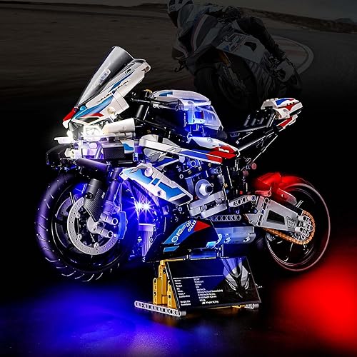 BOOZUU Kit de luces para Lego-42130 1000 RR - Compatible con el modelo de bloques de construcción Lego Technic - No incluye juego de Lego