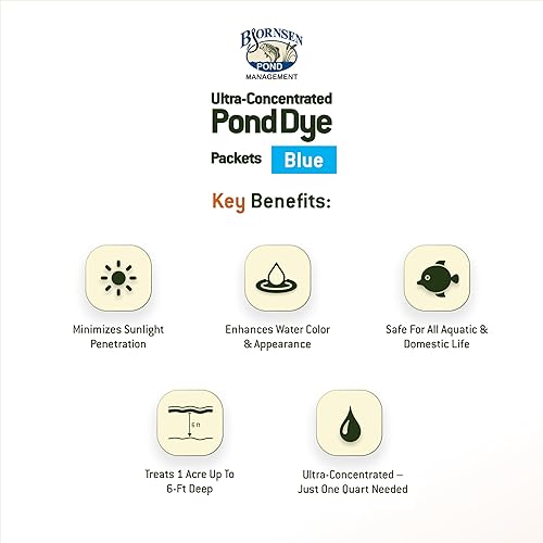 Miniatura 7 de Paquete de tinte de estanque ultraconcentrado azul medianoche (5 bolsas que contienen 20 paquetes en total)