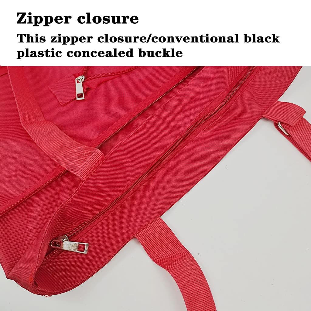 Bolsa de la compra plegable con ruedas – Bolsa reutilizable para el mercado de comestibles y el hogar, carrito rojo para un fácil transporte y almacenamiento