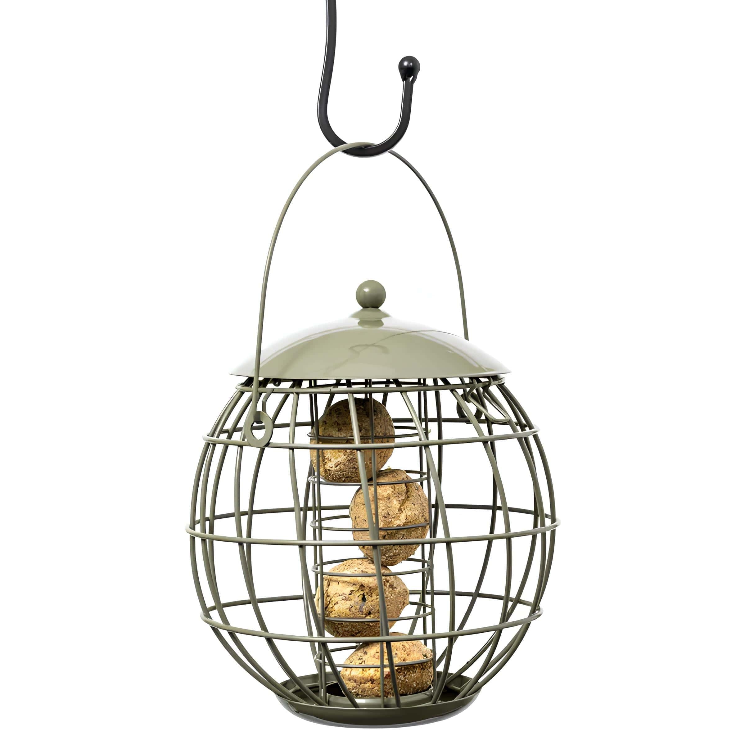Round Metal Squirrel Proof Fat Ball Wild Bird Feeder