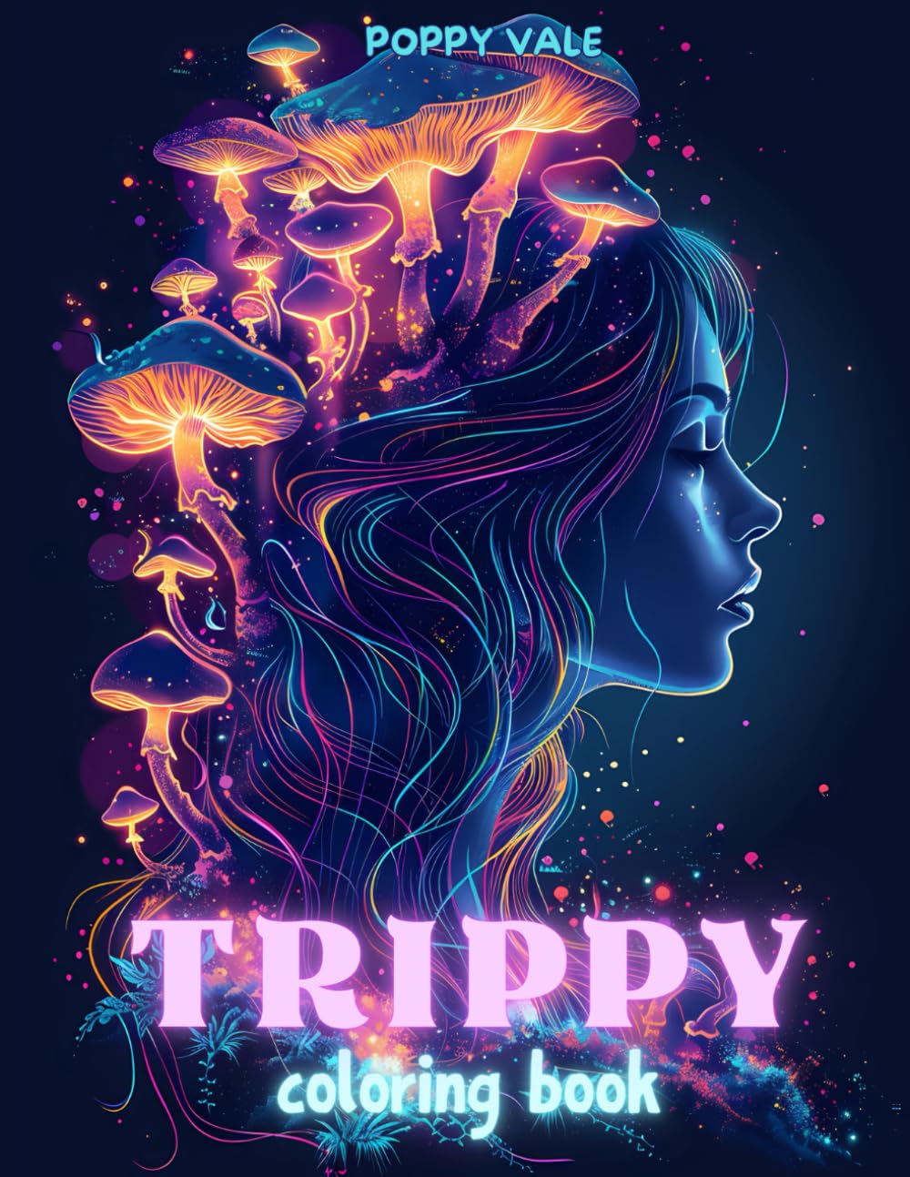 Trippy Coloring Book: Psychedelic Art Featuring Hypnotic Faces, Intricate Patterns, Surreal Landscapes, Enchanting Mushrooms, and Optical Illusions for Relaxation and Creativity