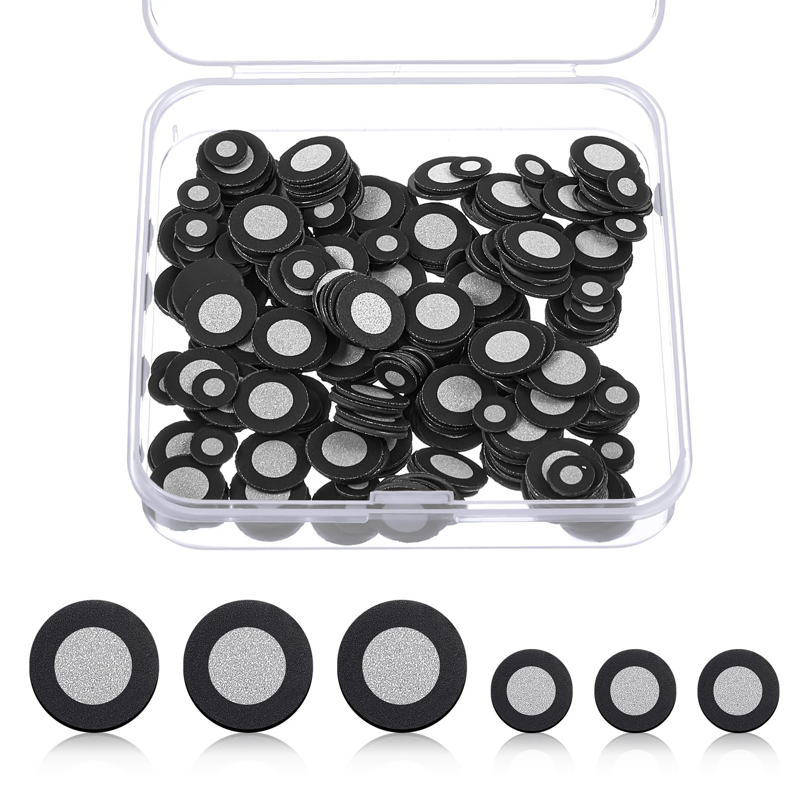 Kingdder 300 Pcs 3D Magnetic Tracking Points for Scanning, Spoting,Diffuse Reflection,Positioning,Targets for 3D Scanning (Inner 3.0/0.6cm, Outer 0.6mm)-image-47