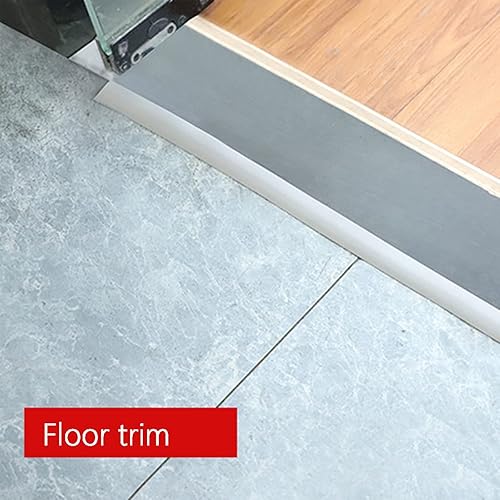 Miniatura 5 de iZiv Tira de transición de suelo de PVC de 6.56 pies, moldura de despegar y pegar para transiciones de umbral con una altura inferior a 0.197 in,