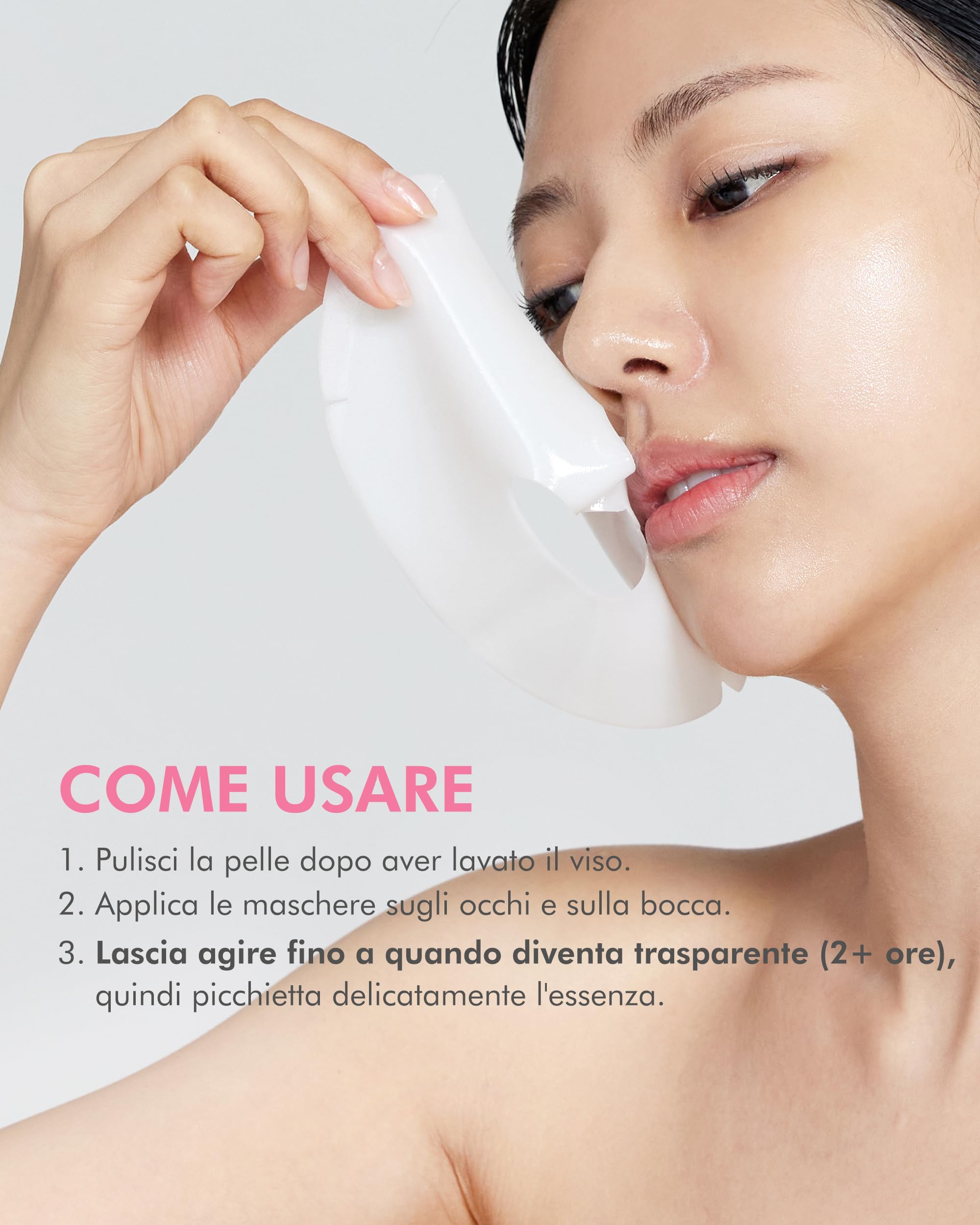 DERMAL Maschera in Gelatina Fusa con Collagene e Idrogel 4 pezzi – Maschera Notturna Coreana per il Viso – Idratazione Profonda, Rassodamento della Pelle e Cura delle Rughe per una Pelle Vetrificata –