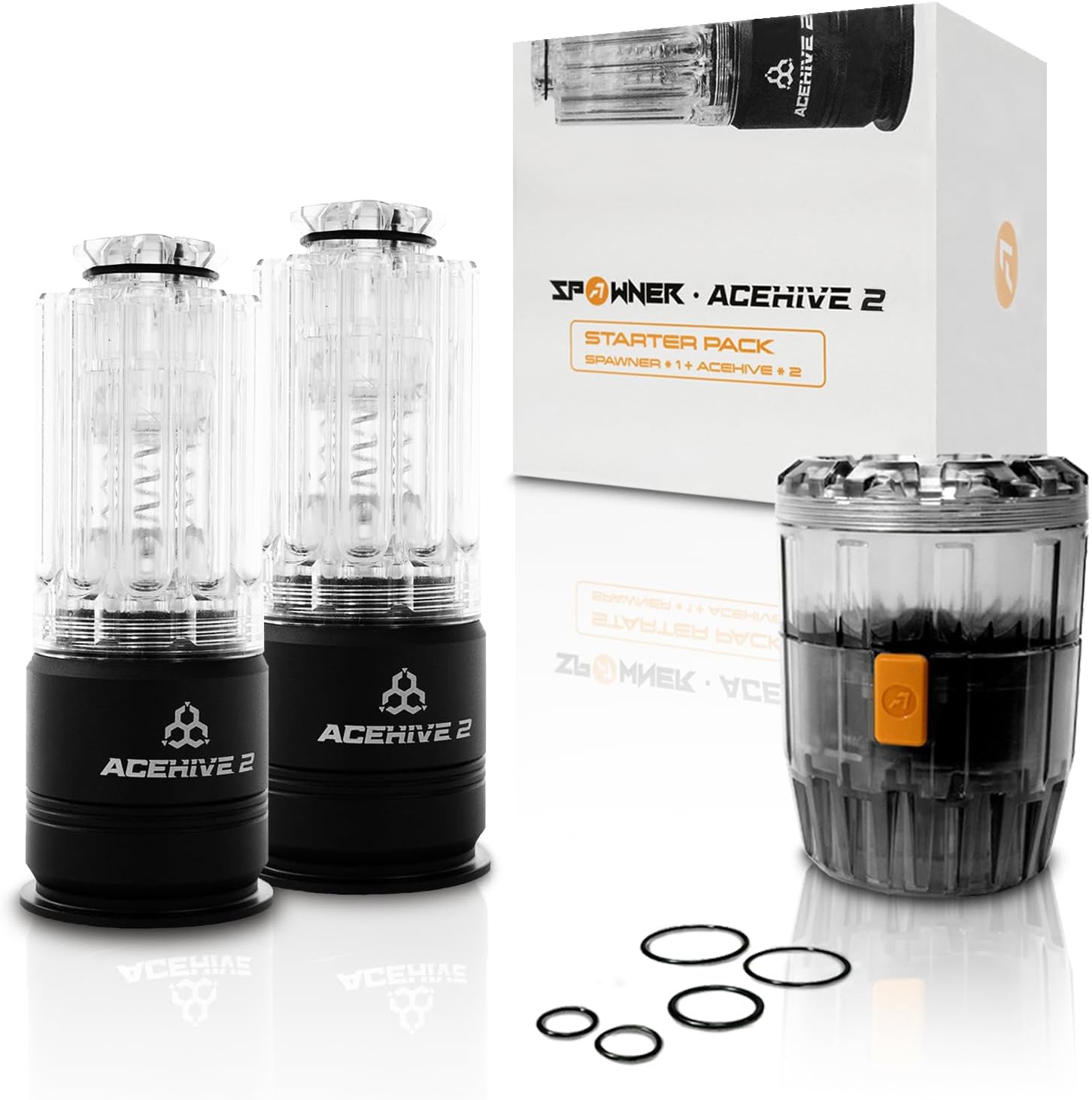ACETECH Airsoft Grenade Reusable BB Dispersal Device 40mm Rapid Reload Second Generation Set