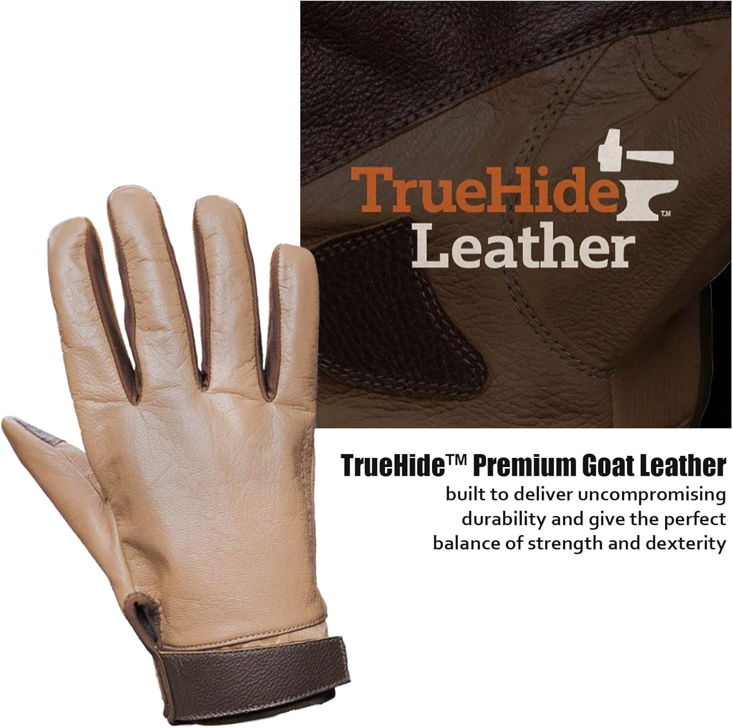 Glacier Glove Unisex Pursuit Windproof Durable Elastic Leather Gloves with Secure Velcro Pull Tab - for Hunting & Shooting