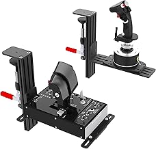 2 Pack The Desk Mount For Flight Sim Joystick, Hotas Systems Fits Thrustmaster Hotas Warthog, T16000M FCS, T-Flight, TCA, Logitech X56, X52, X52 Pro Hotas, WinWing Orion Hotas, VKB Hotas, VPC