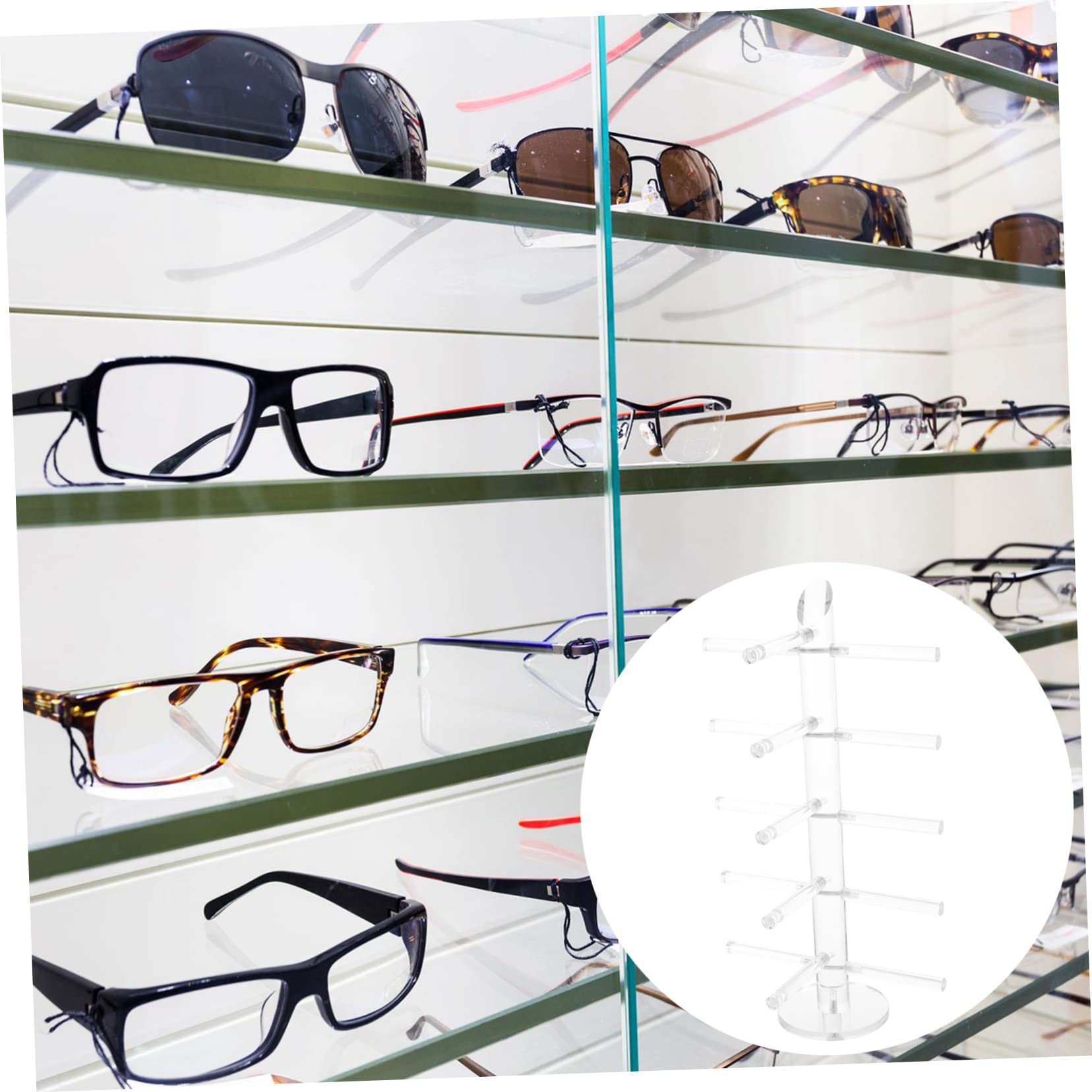 2 Pièces Porte Lunettes En Acrylique, Rangement Lunette De Soleil, Range Lunettes, Organisateur