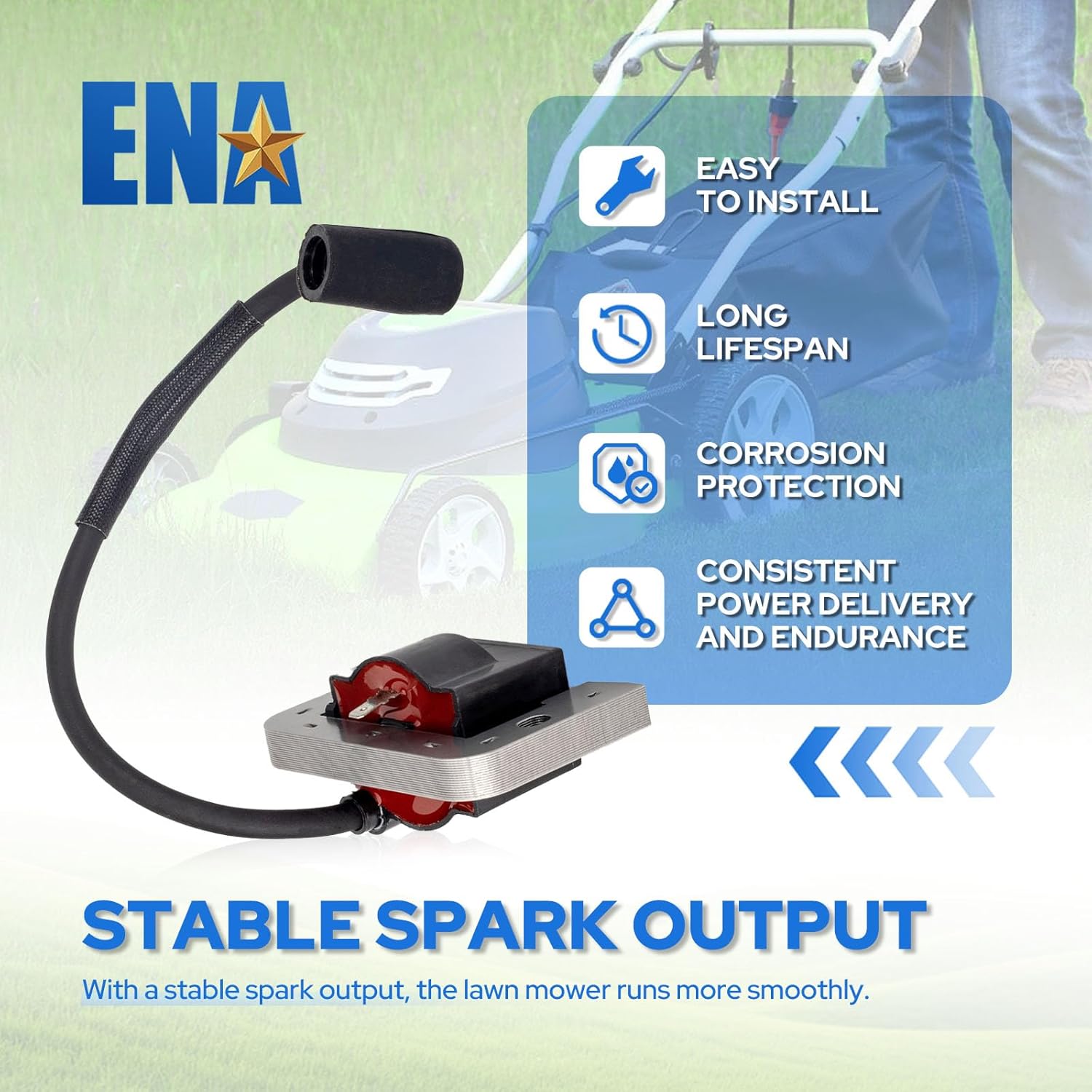 ENA Set of 2 Ignition Coil 32-584-06-S Compatible with Kohler KT ZT Engines 7000 Series Lawn Mower Engines KT610 T715 KT725 KT730 KT740 ZT710 ZT720 ZT730 Replacement for 3258406-S 3258406 3258406S