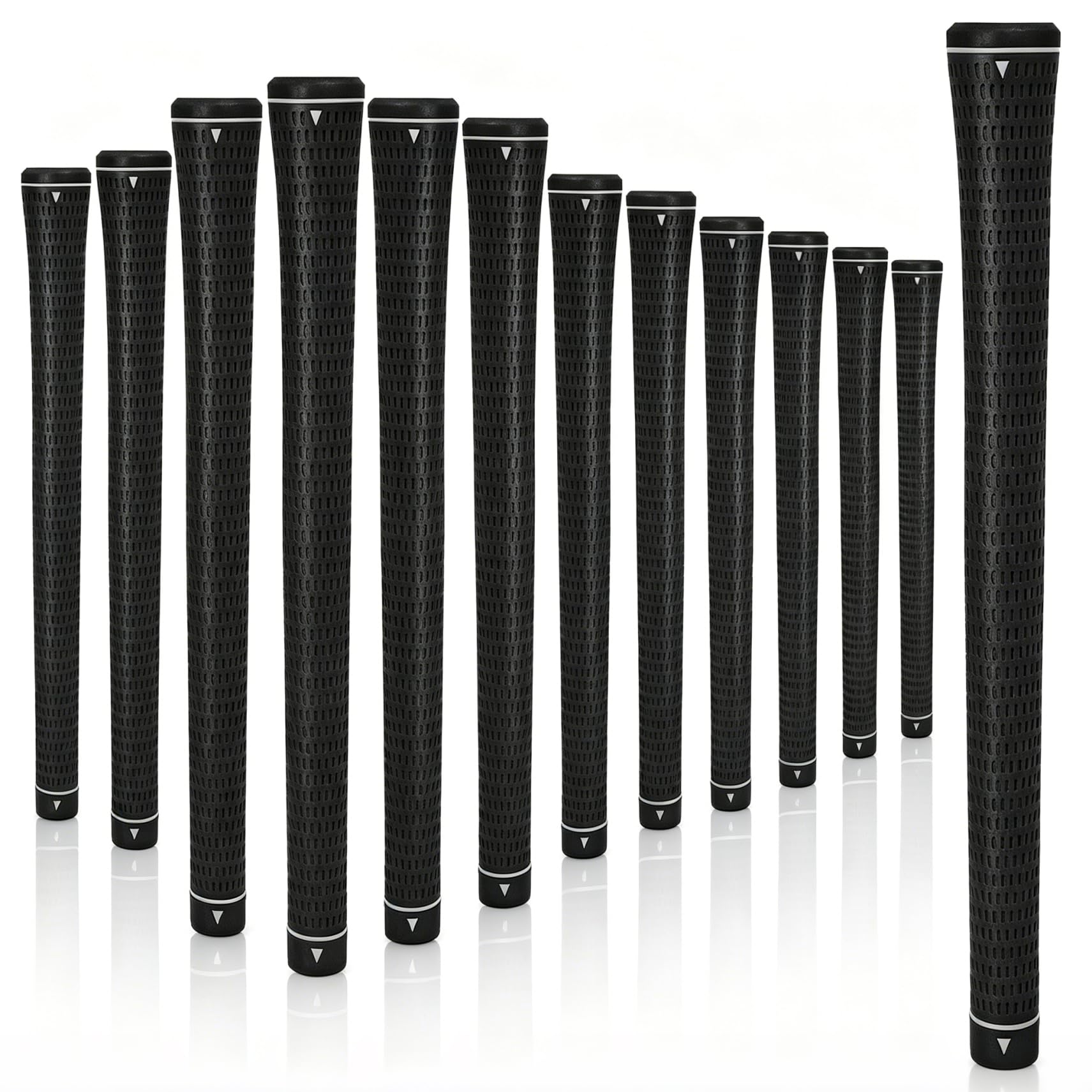 Golfgriff, 13er-Set, Standard, 0.58 Zoll Kerndurchmesser, rutschfeste Gummigriffe, universelle Passform für Standard-Golfschläger-Schäfte, Allwetter-Komfortkontrolle