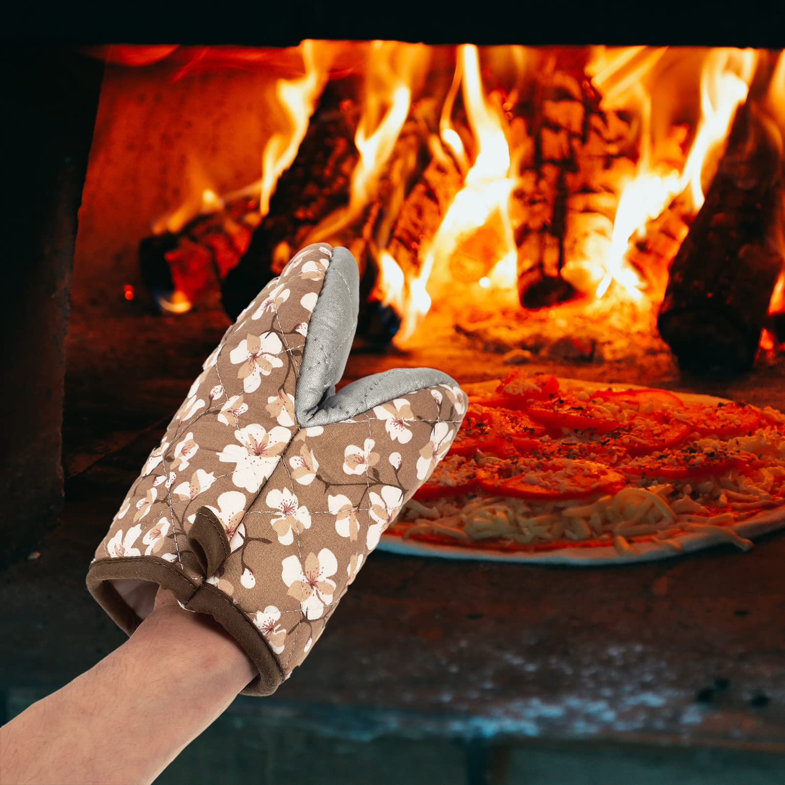 Guanti Da Cucina Per Forno E Barbecue DOITOOL Set Di 4 Guanti Da Forno Natalizi Resistenti Al Calore, Guanti Guanti Barbecue