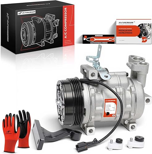 A-Premium Compresor de Aire Acondicionado AC con Embrague Compatible con Subaru Forester 2007-2014, Impreza 2008-2014, WRX 2015-2016, WRX STI