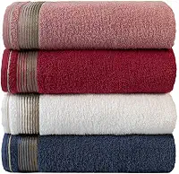 Kit Com 4 Toalhas Banhão Gigante Alta Absorção Sublime 70x150cm - KIT 5 (Rosa/Terracota/Branco/Azul)