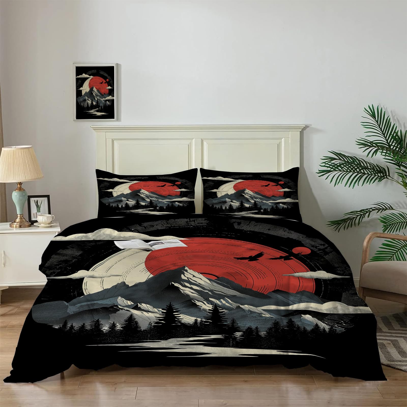 Housse de couette enfants et filles style art japonais pour une chambre zen