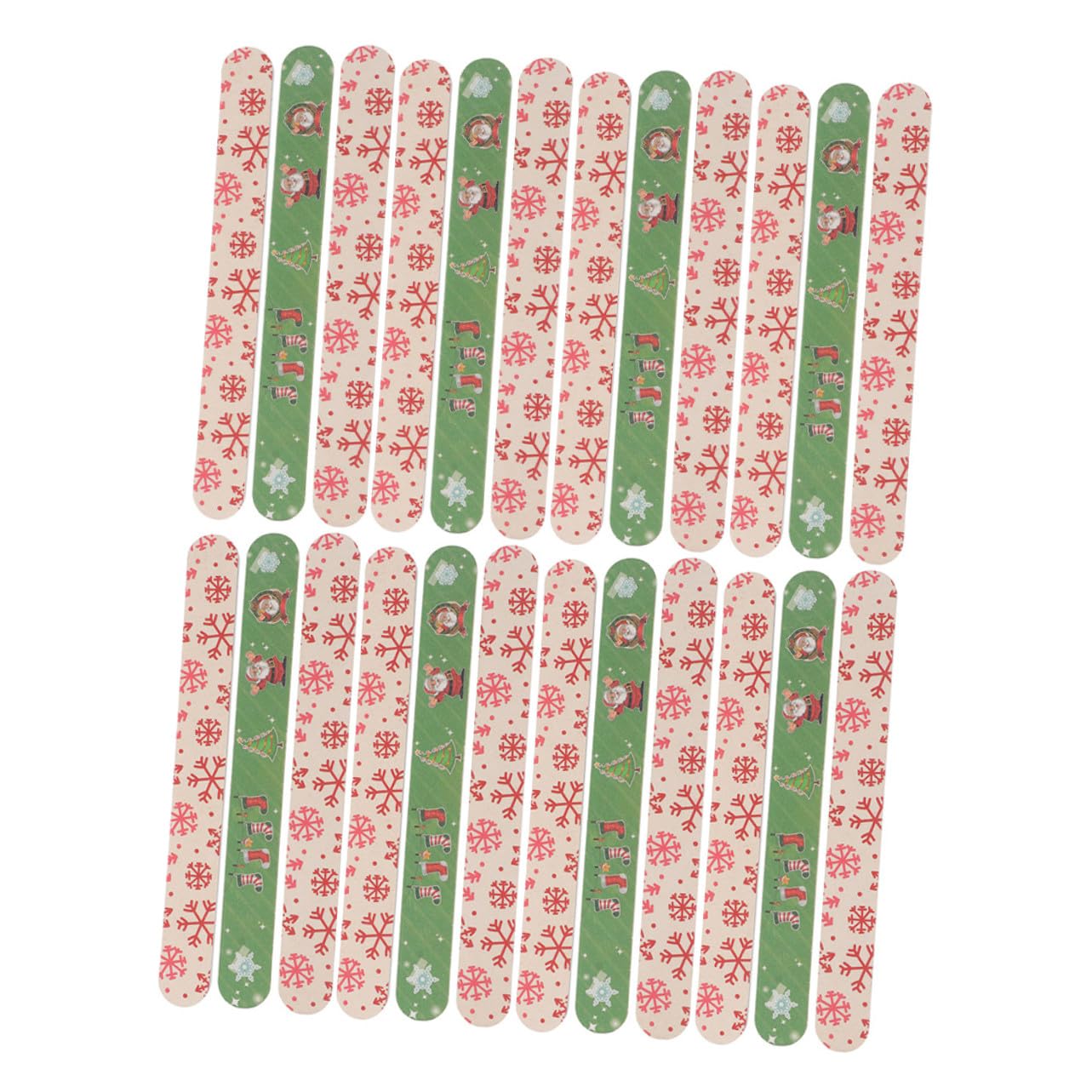 24 Stück Teiliges Weihnachts-nagelfeilen Eva-schutzhülle Professionelle Handnagelfeilen zum Formen Schleifen und Polieren für Maniküre und Pediküre Diy-nagelpflege für Damen und