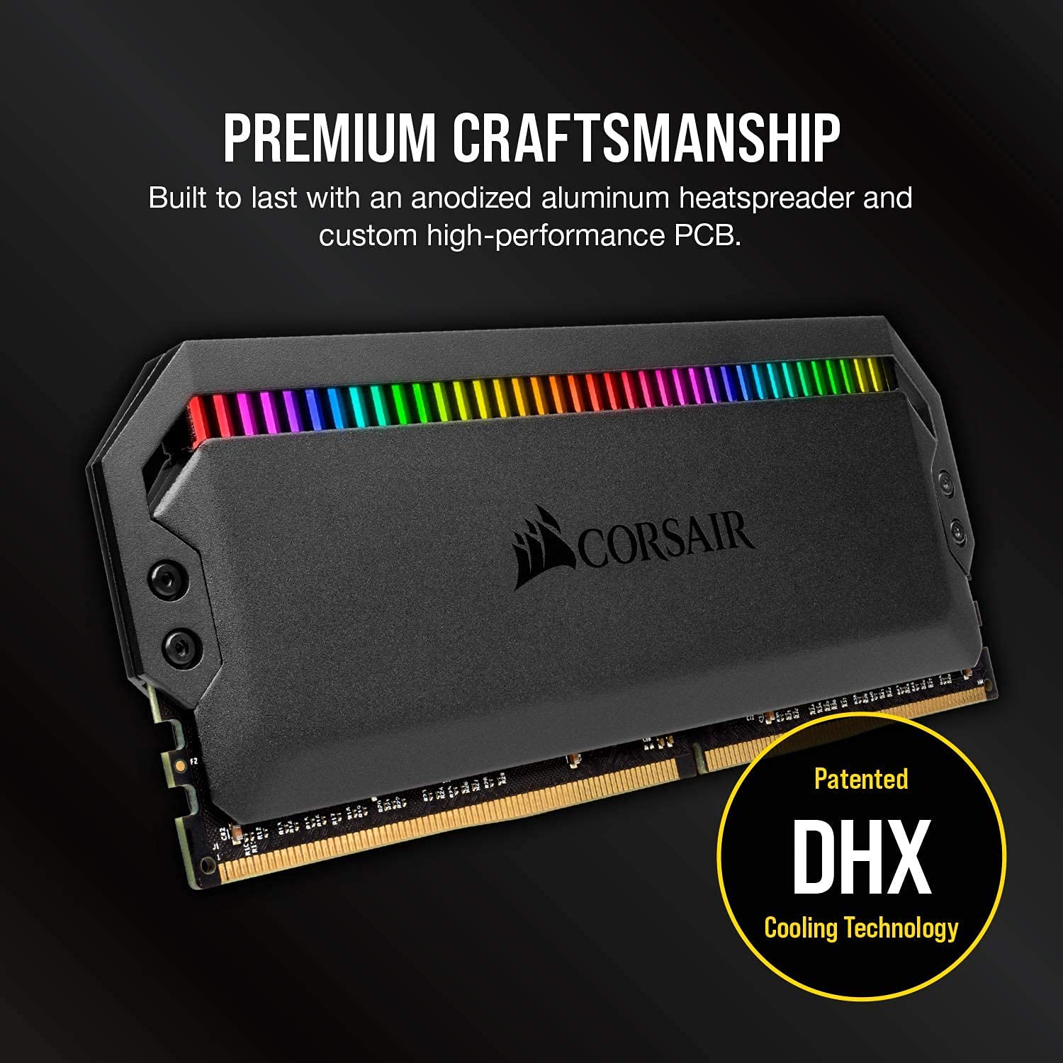 Corsair DOMINATOR PLATINUM RGB Kit di Memoria per Desktop a Elevate Prestazioni, DDR4 2 x 8 GB, 4000 MHz, Nero