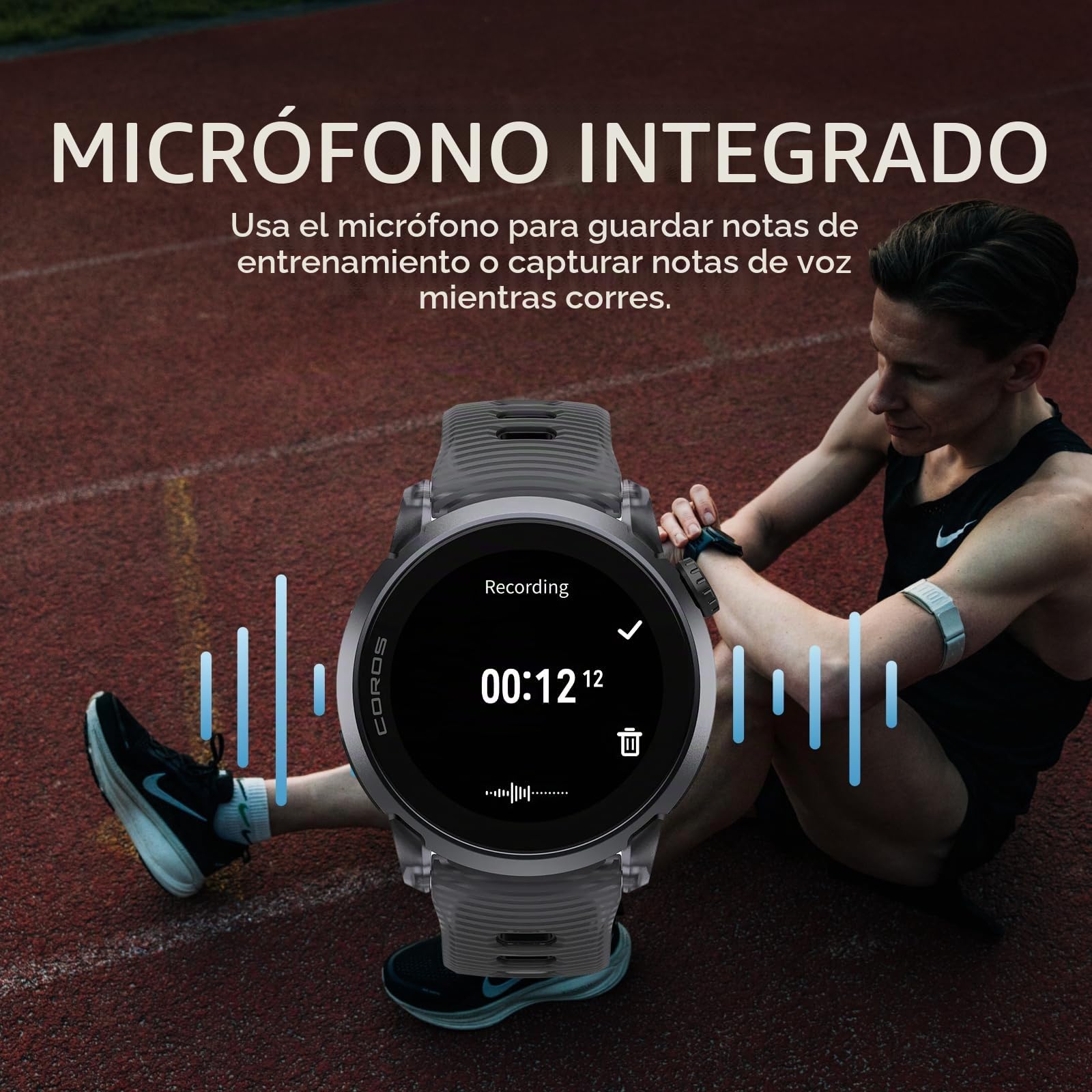 COROS Pace 4 Reloj GPS Deportivo Ultraligero -Cristal Negro, Aluminio | Pantalla táctil AMOLED de 1,2", 19 días de uso diario, control por voz, herramientas de entrenamiento avanzadas, GPS preciso