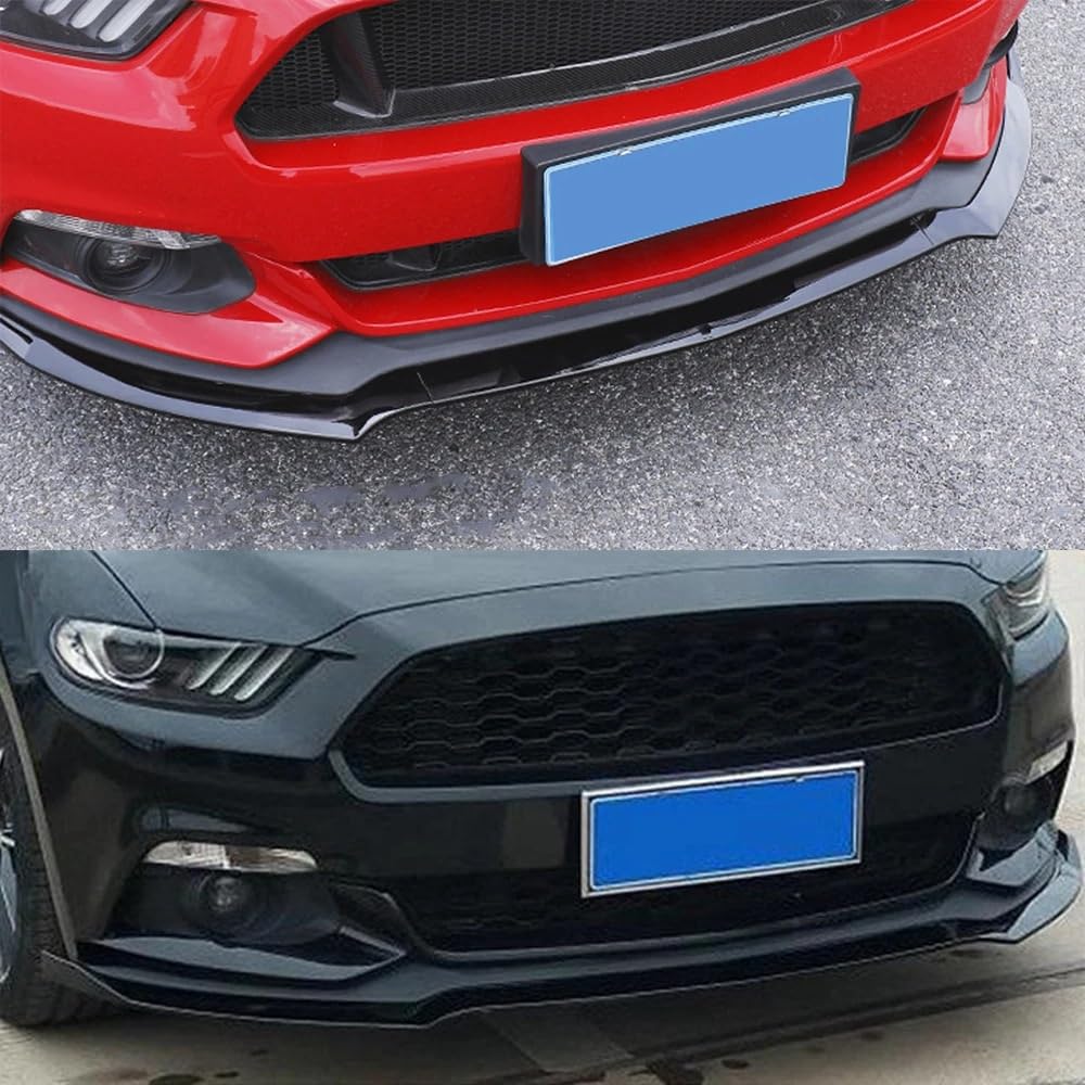 Uniwersalny spoiler Do Ford Mustang-2017Car 2015 | Włókno węglowe Przedni Dokładka przedniego zderzaka