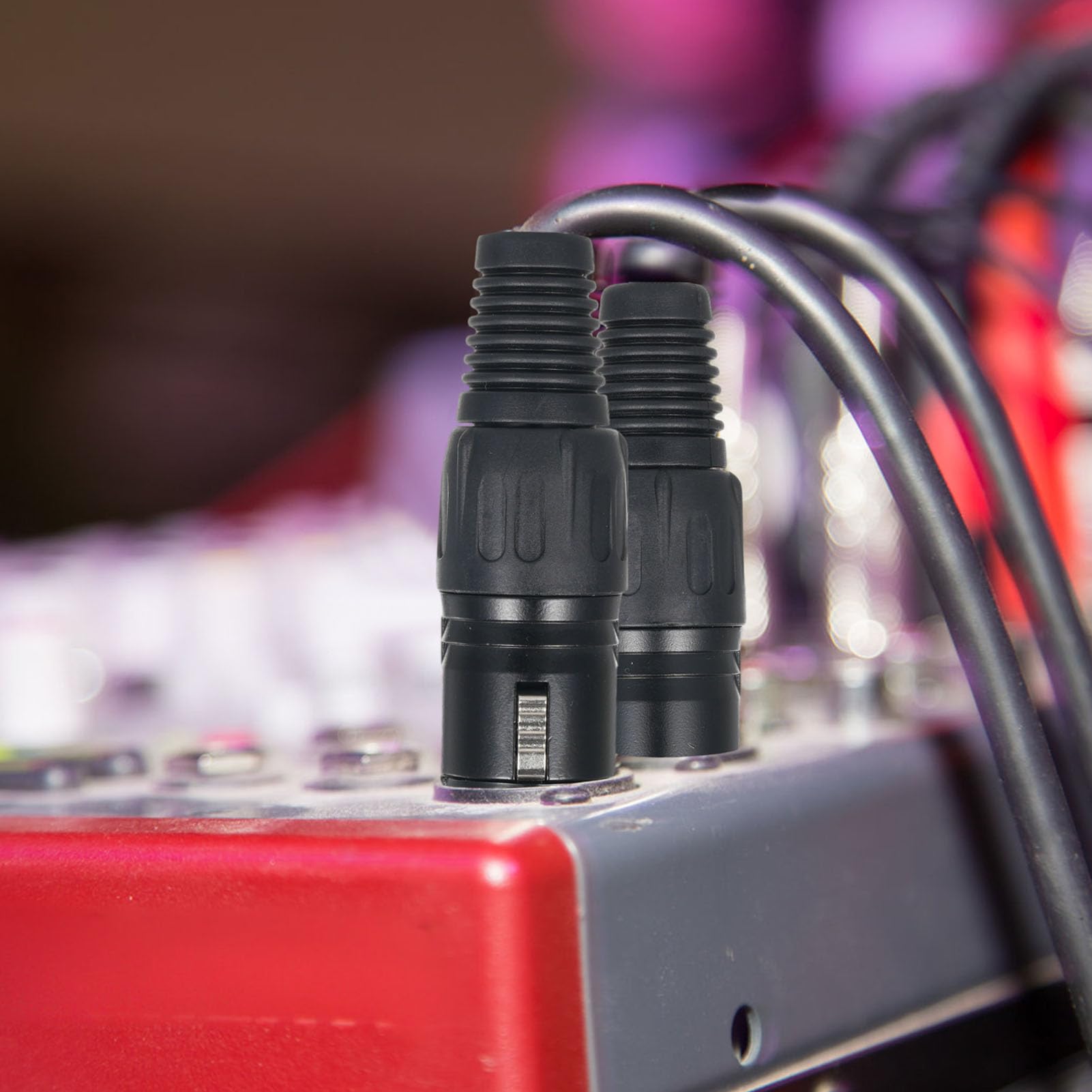 Yosoo Health Gear 10PCS Cable de Señal de Escenario PVC XLR Macho a Hembra Cable 1m Negro 3 Pines Plug and Play para Iluminación de Escenario Sistemas de Sonido Micrófono Uso en Estudio en Casa