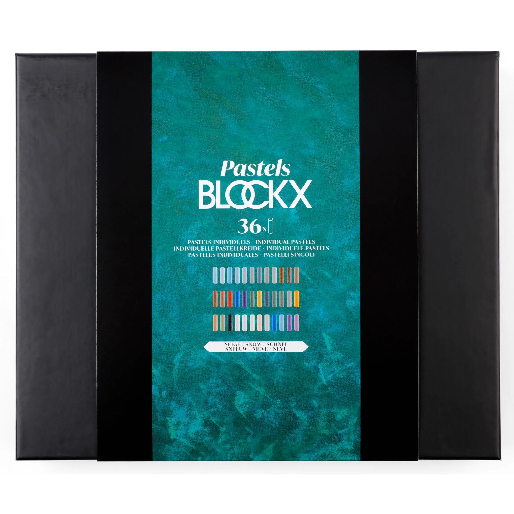BLOCKX 12936NBXC pasteli suchych 36 kolorów Śnieg Classic