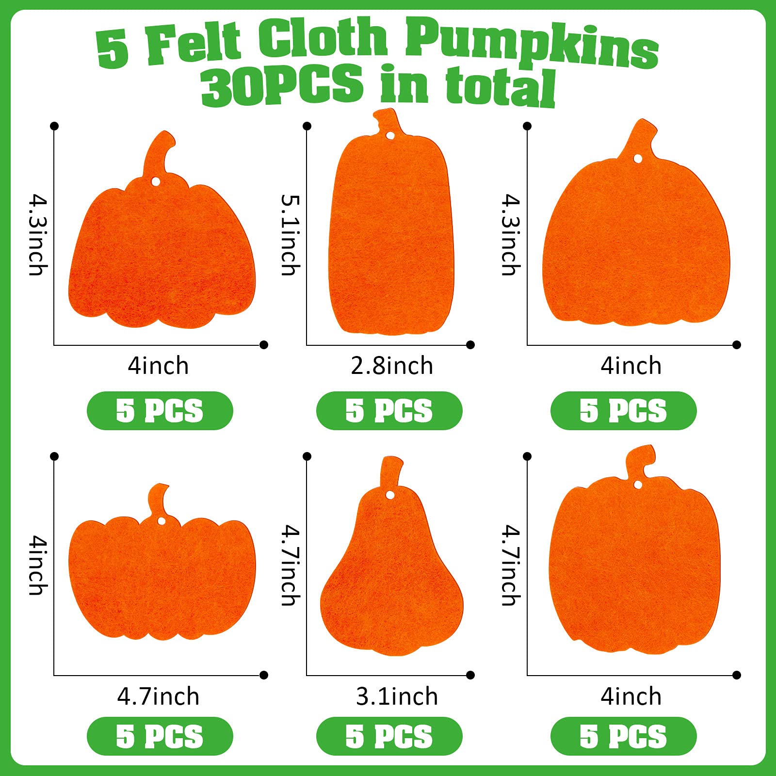 30 Set Halloween Crafts for Kids Foam Pumpkin for Crafts Decorations Fall Crafts for Kids Halloween Thanksgiving Art Craft Decorations