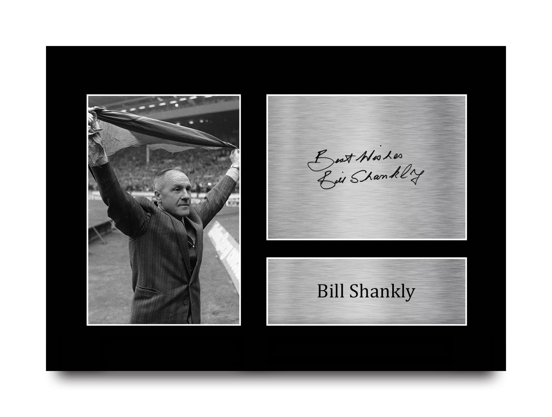 HWC Trading A4 Bill Shankly Liverpool Gifts Printed Signed Autograph Picture for Football Fans and Supporters