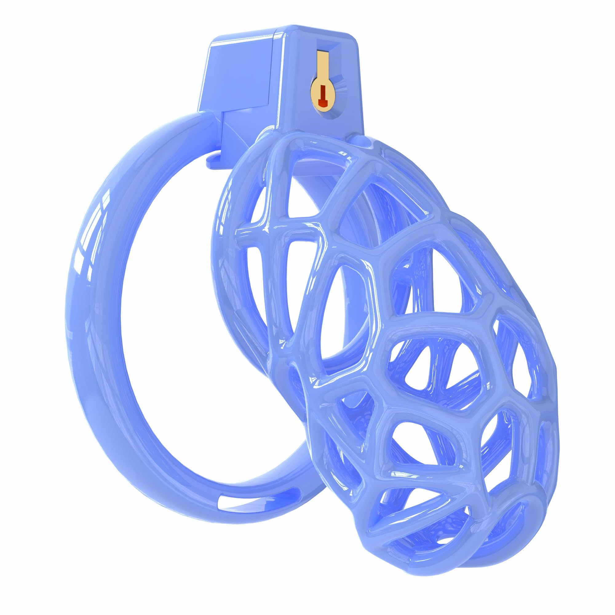 Genérico Jaula Transpirable Hueca de Nido de Abeja para Hombre, novedosa y única, con 6 Anillos fijos (40mm/44mm/48mm/52mm/56mm/60mm)-ESMA21
