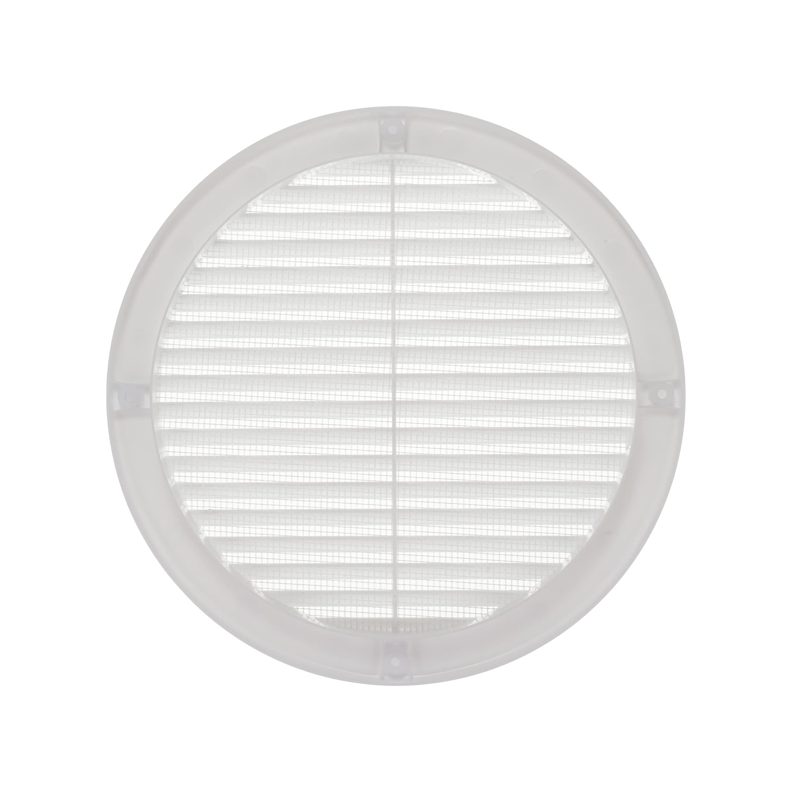 Vent Systems diameter 200 mm / 8'' Inch White Soffit Vent Cover with Mounting Neck, Round Air Vent Louver, Grille Cover - Image 2