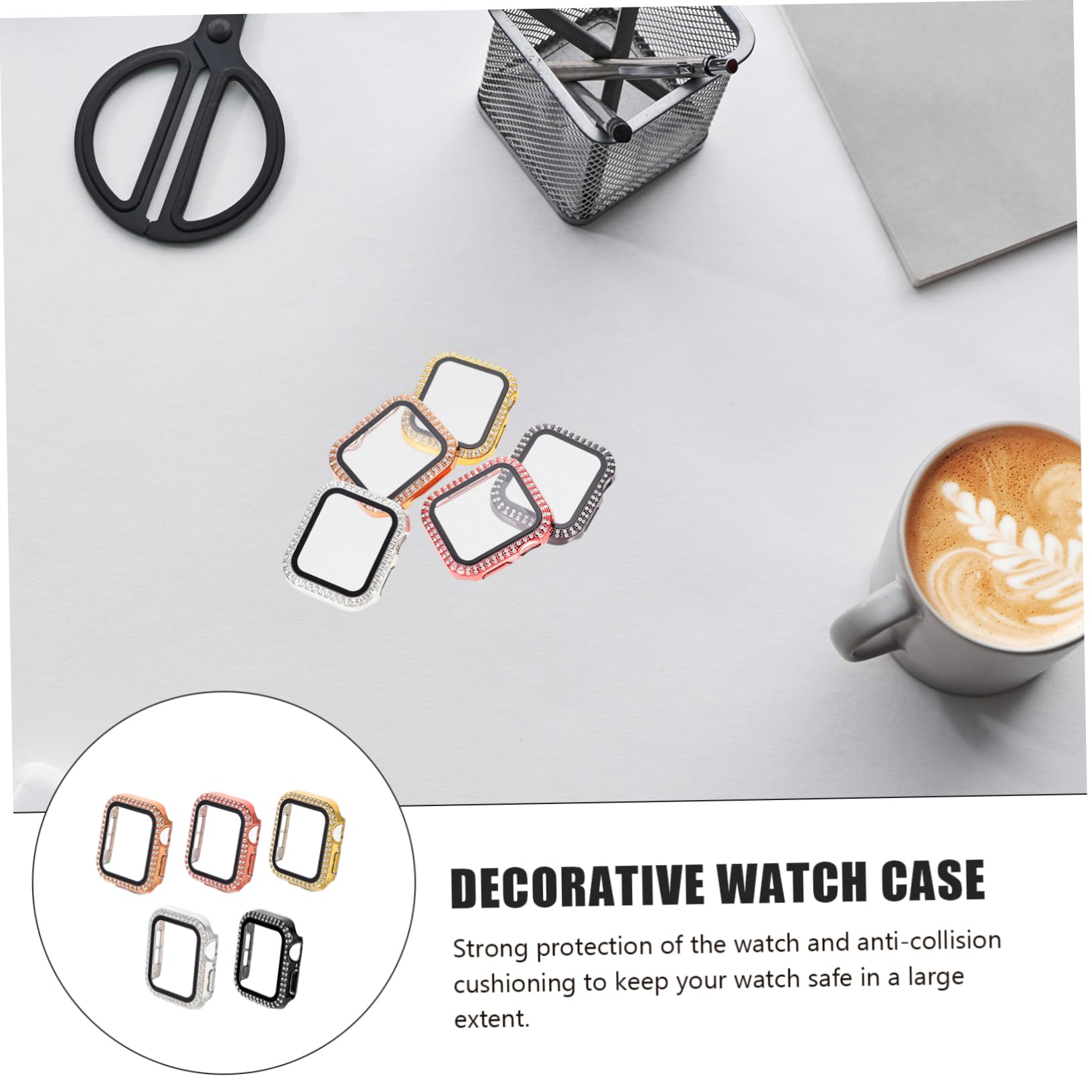 Uonlytech 15pièces Coque Décorative pour Montre Anti-Rayures pour Étui Compatible avec