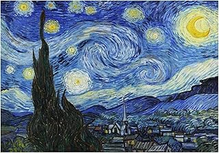 スポンサー広告 - ゴッホ星月夜有名なアートキャンバス絵画壁にアートポスターとプリント印象派のアート写真家の装飾70x90cmフレームなし