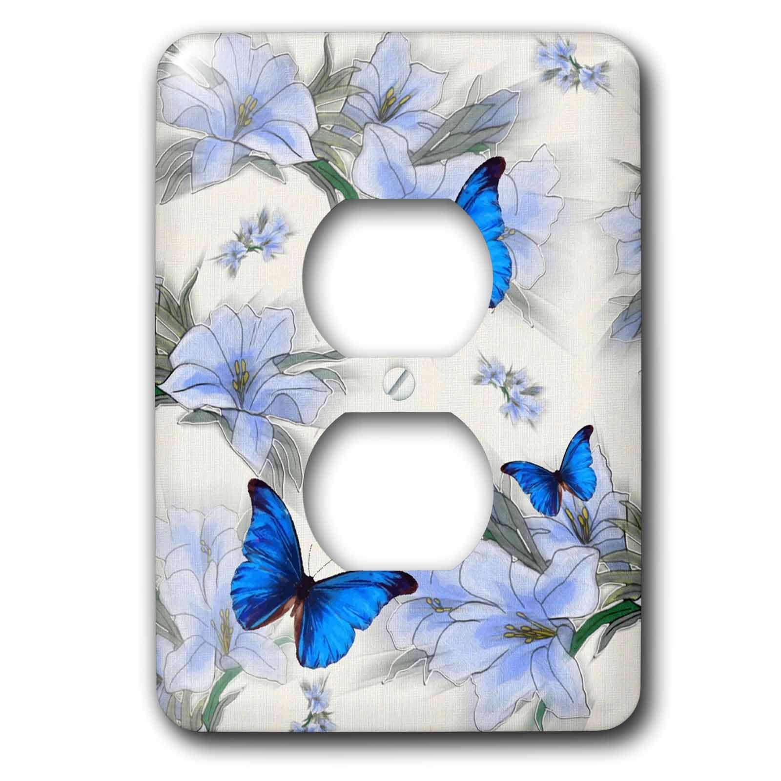 Bouchon de prise papillons multicolore 3dRose lsp_239342_6 protège et décore vos murs
