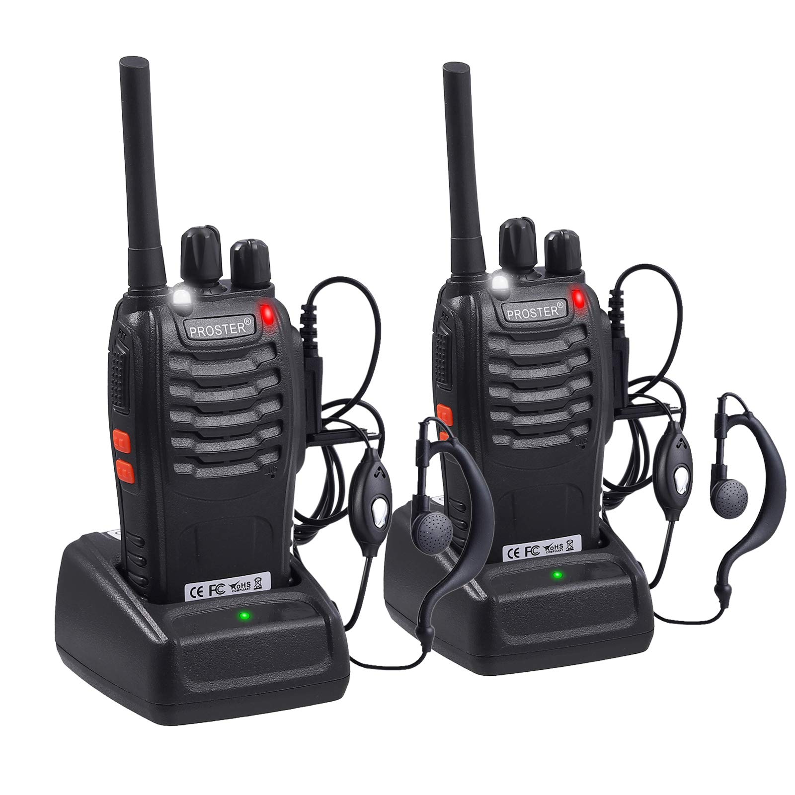 Walkie Talkie Adulti HUNICOM H-628 - Portata 5 Km, VOX, Torcia, Per Escursioni E Lavoro - Foto 9