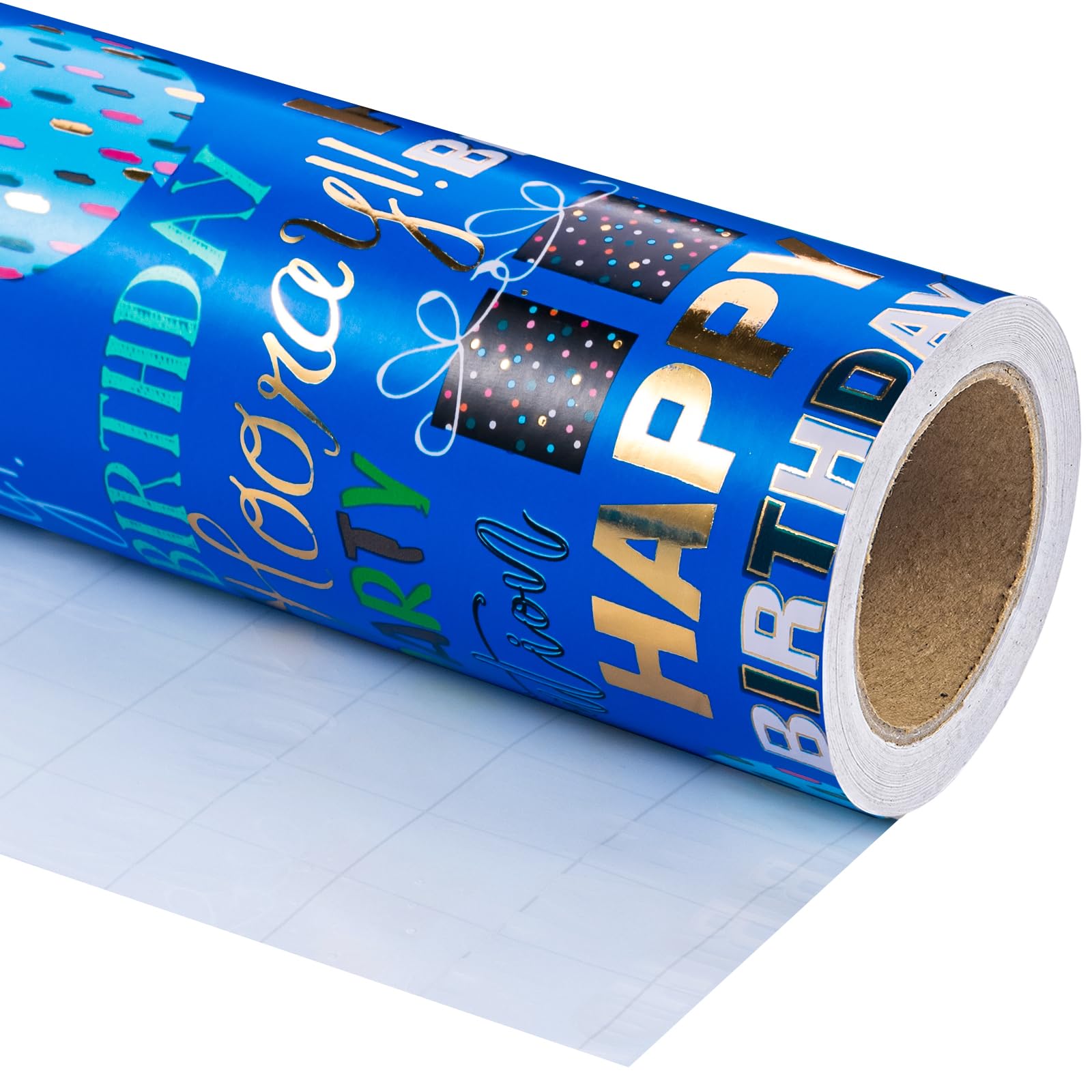 WRAPAHOLIC Mini Rouleau De Papier Cadeau Motif Voiture De Course - 43,2