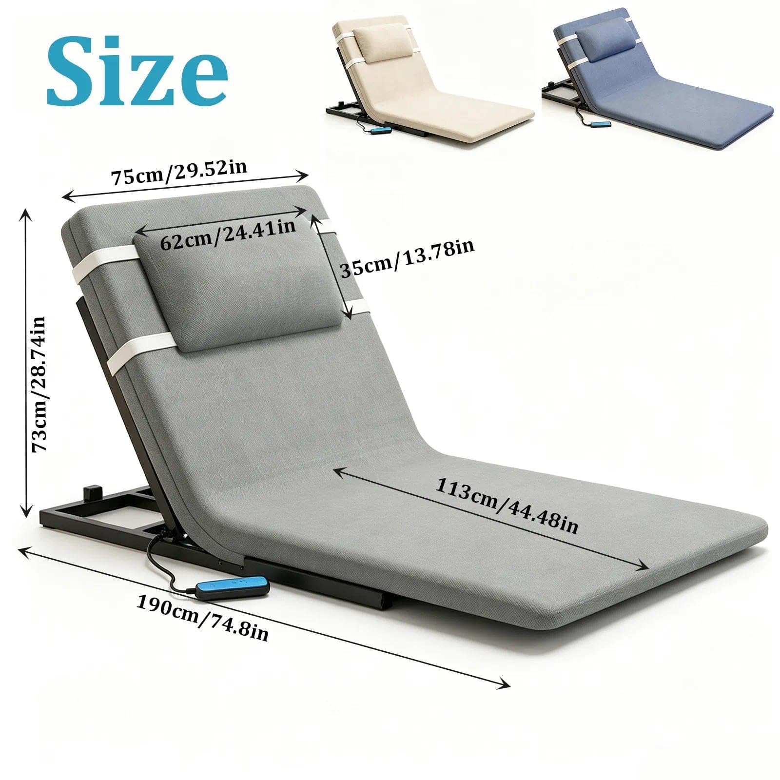 Ayuda De Espalda Ajustable Para Personas Mayores Y Discapacitadas(Crema) | Soporte para el cuello la cabeza y la zona lumbar